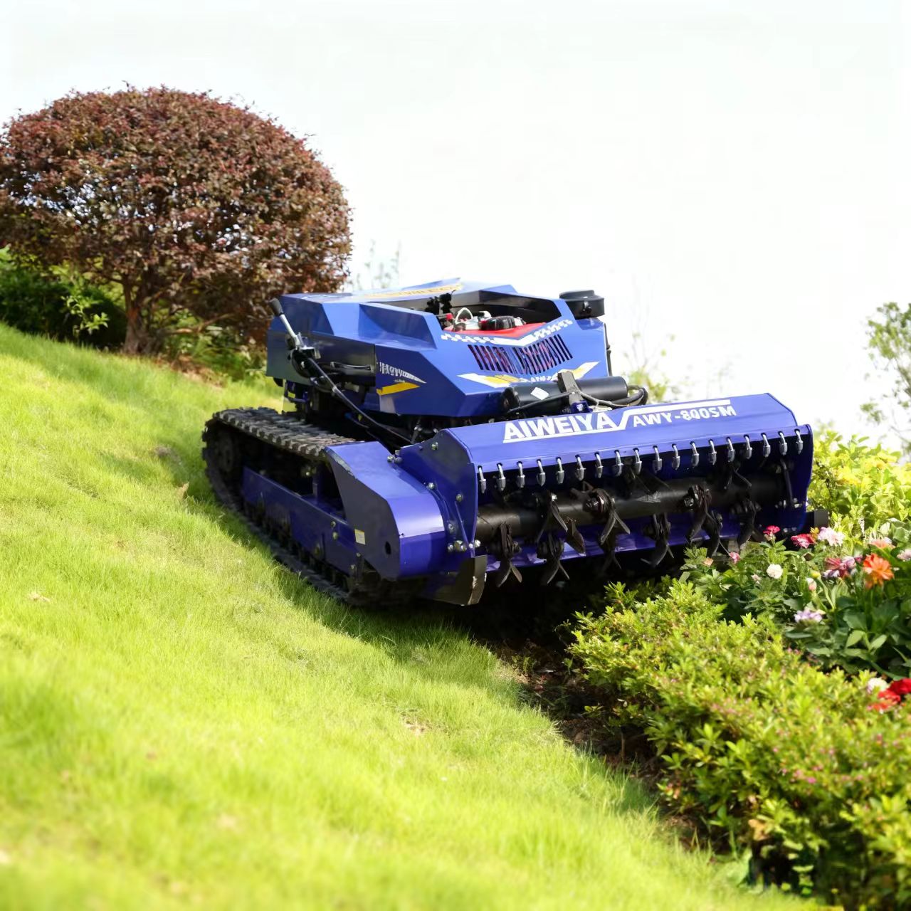 Robot Chassis - Maßgeschneiderter Benzin-Rasenmäher mit All-Terrain-Raupenfahrwerk – Starker