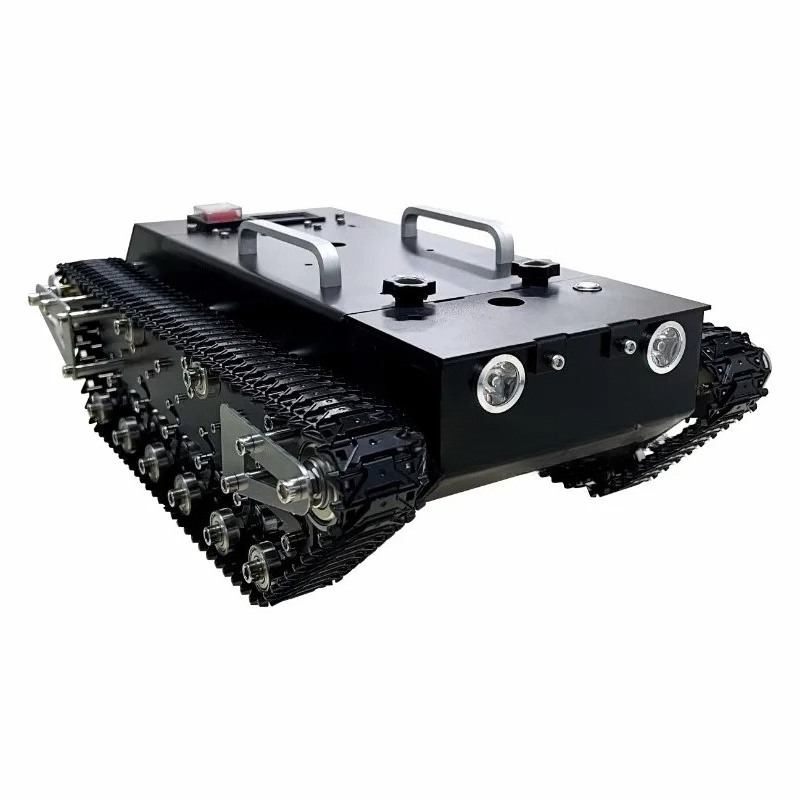 Tracked Robot Chassis - 30kg Traglast RC Panzer-Chassis mit Metallketten,
