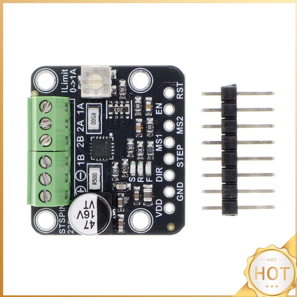 Motor Driver Module - Schrittmotortreiber-Breakout-Modul STSPIN220 1/256 Mikroschritt-Auflösung 0,08A-1,3A 1,8V-10V
