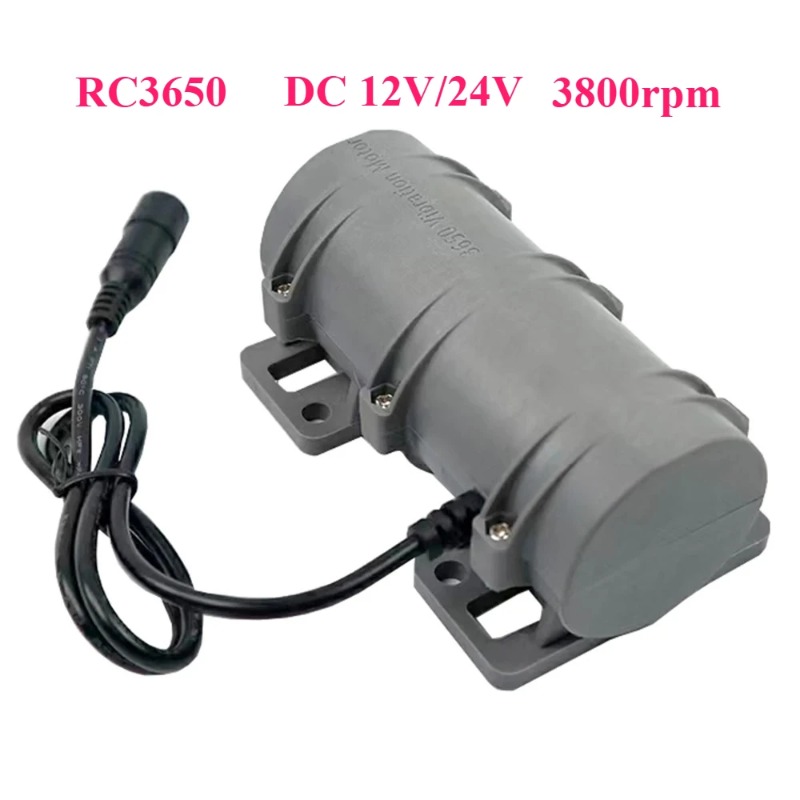 Dc Motor 12V - RC3650 Hochgeschwindigkeits-DC-Vibrationsmotor mit 3800 U/min, verstellbar,