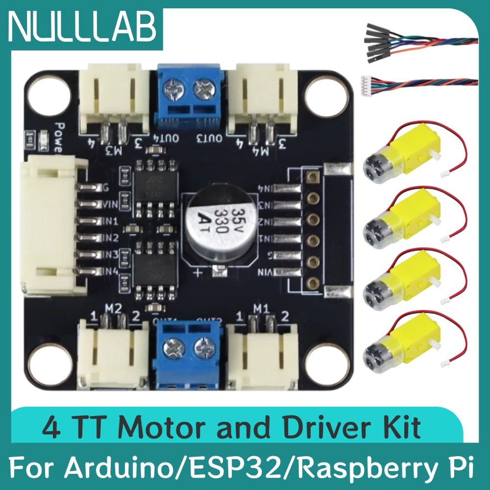 Motor Driver L298N - 4 TT Motor- und Treiber-Kit 4