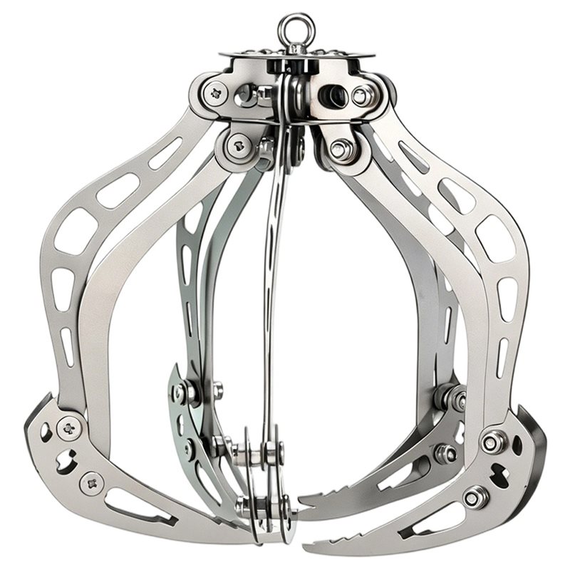Robot Gripper Claw - B63B-Drohnenzubehör Leichtgewichtiger Edelstahl-Drohnen-Rettungshaken Dachobjekt-Greifer Mechanischer Greifclip