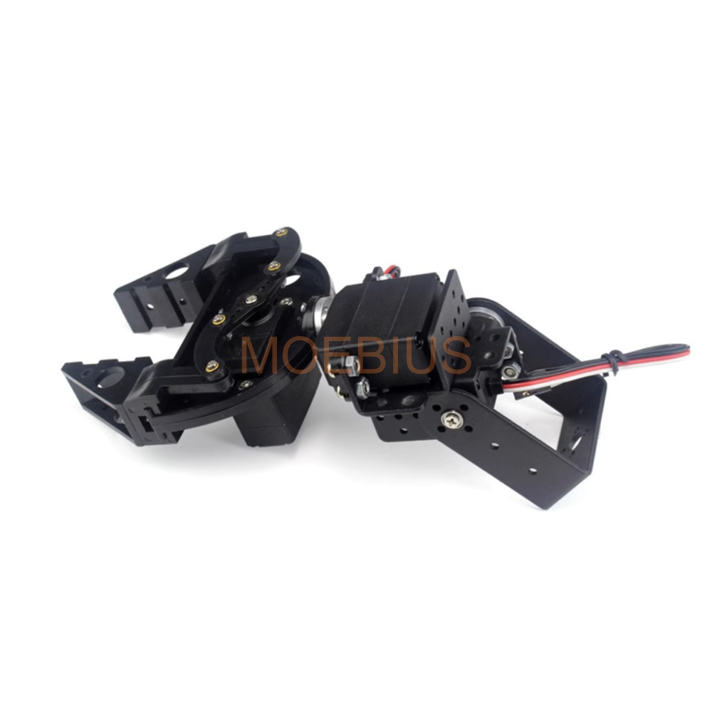 Robot Gripper - 2-teiliges Roboterarm-Klauengreifer-Manipulator mit MG996r-Servos für Roboterauto,
