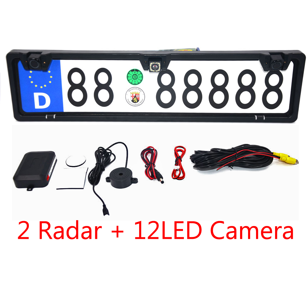 Infrared Obstacle Sensor - EU Europa Autokennzeichenrahmen Rückfahrkamera 170 Grad