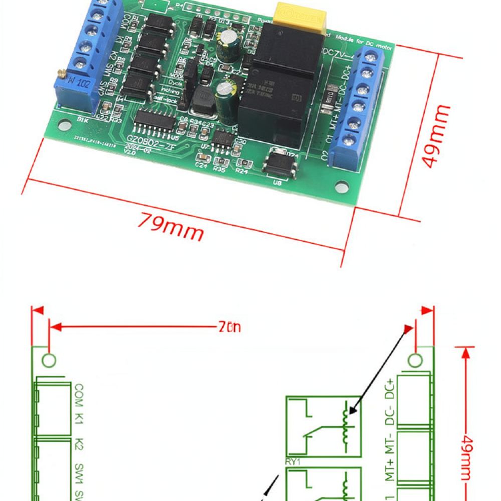 Dc Motor 12V - Industrieller Gleichstrommotor-Controller 10A 12V 24V Antriebsmodul