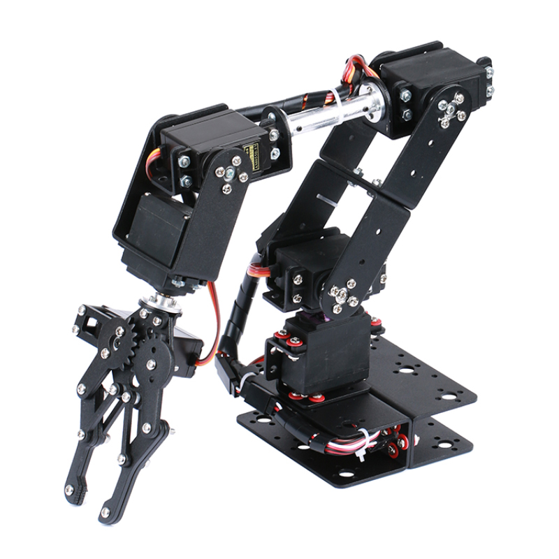 Robot Arm Metal - STEAM DIY 6-teiliges Roboter-Klauen-Set aus Metalllegierung