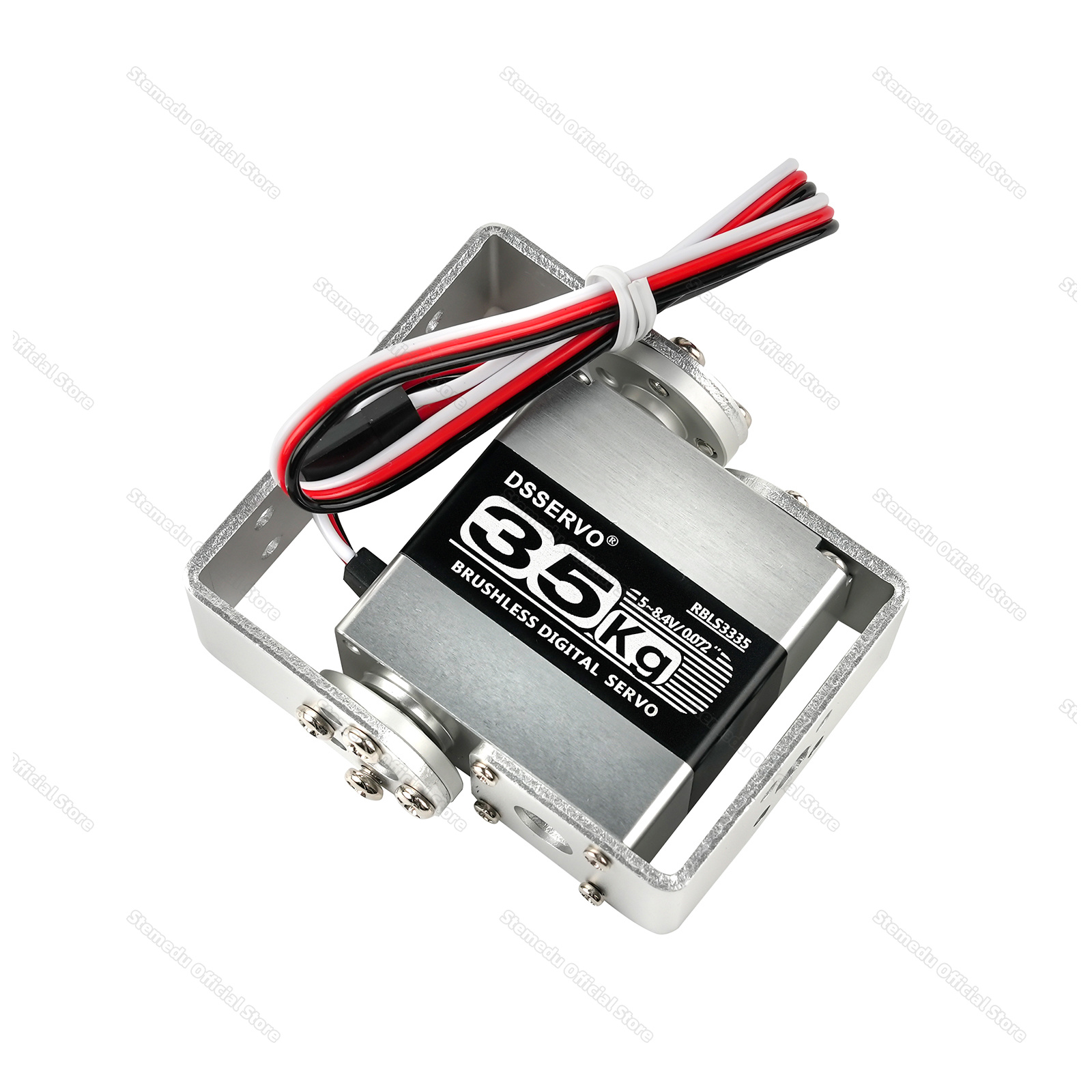 Robot Arm Metal - Vollmetall 35KG Dual-Achsen-Digital-Servos Bürstenloser Motor Stahlgetriebe