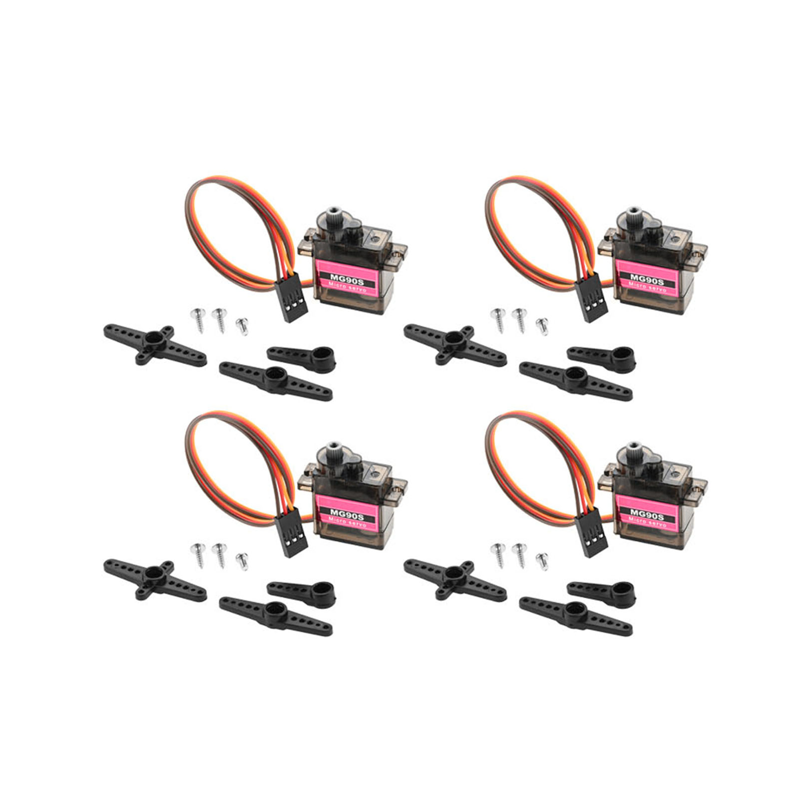 Arduino Robot - 4 Stück Micro Servo Metallgetriebe 90