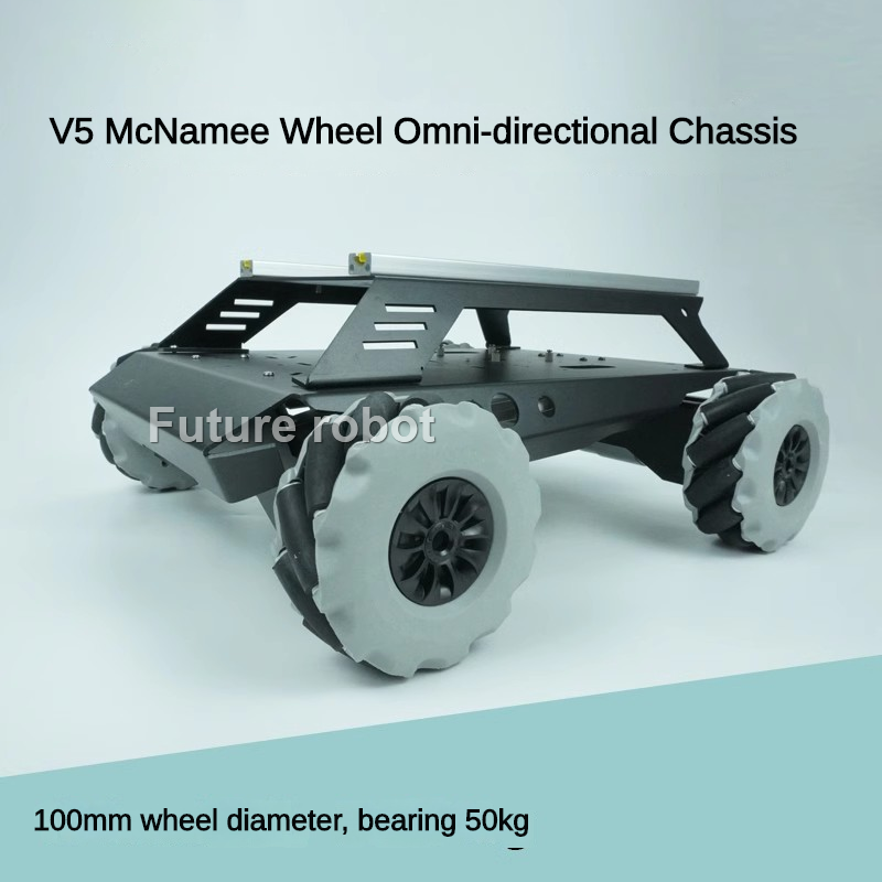 Robot Chassis - 40–60 kg Last, RC-Tank, robustes Mecanum-Rad,