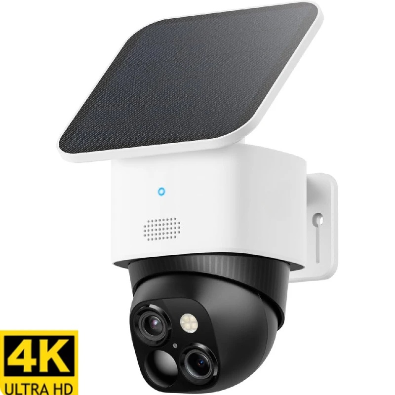 Neue 4K Dual-Kamera Solar-Sich – Pan Tilt Bracket Bewertung und Preis