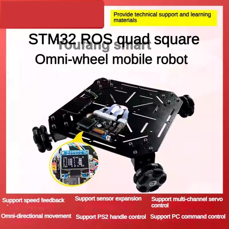 5kg Traglast ROS 4WD Omni-Rad- – Ros Robot Bewertung und Preis