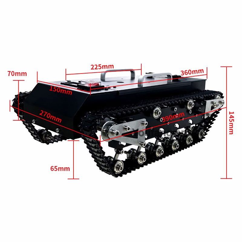 30kg Traglast RC Panzer-Chassi – Tracked Robot Chassis Bewertung und Preis