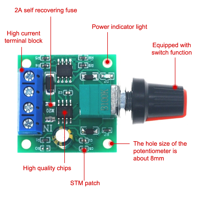 1 Stück Einstellbarer Drehzahl – Dc Motor 12V Bewertung und Preis