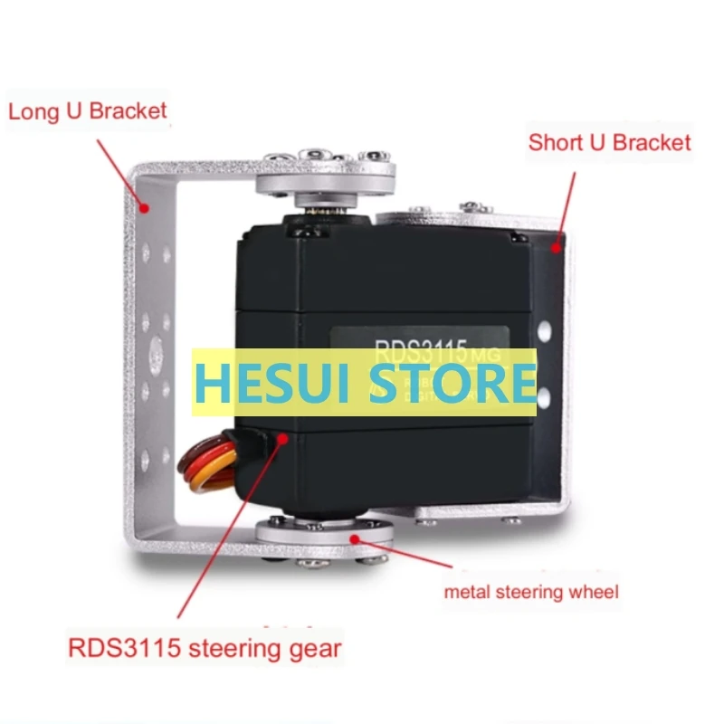 RDS3115 15 kg Metallgetriebe D – Servo Pan Tilt Bewertung und Preis