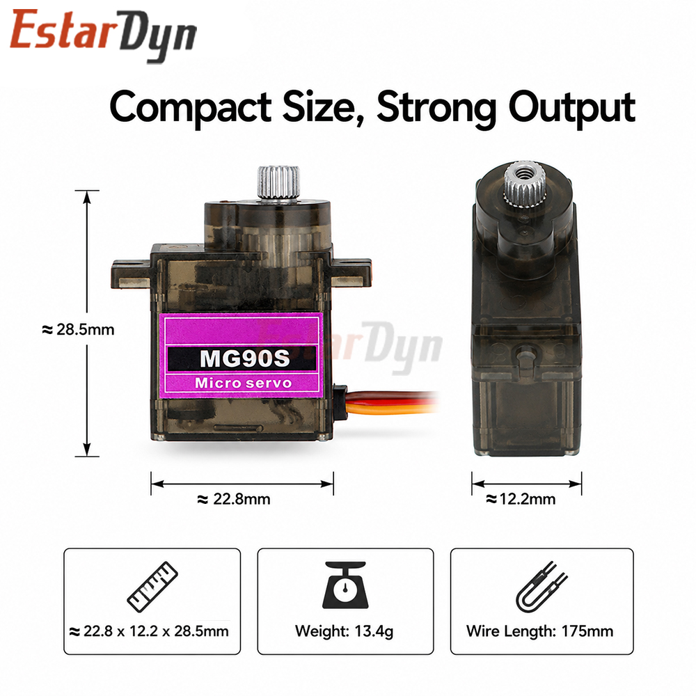 Estardyn MG90S Digitaler Metal – Sg90 Servo Bewertung und Preis