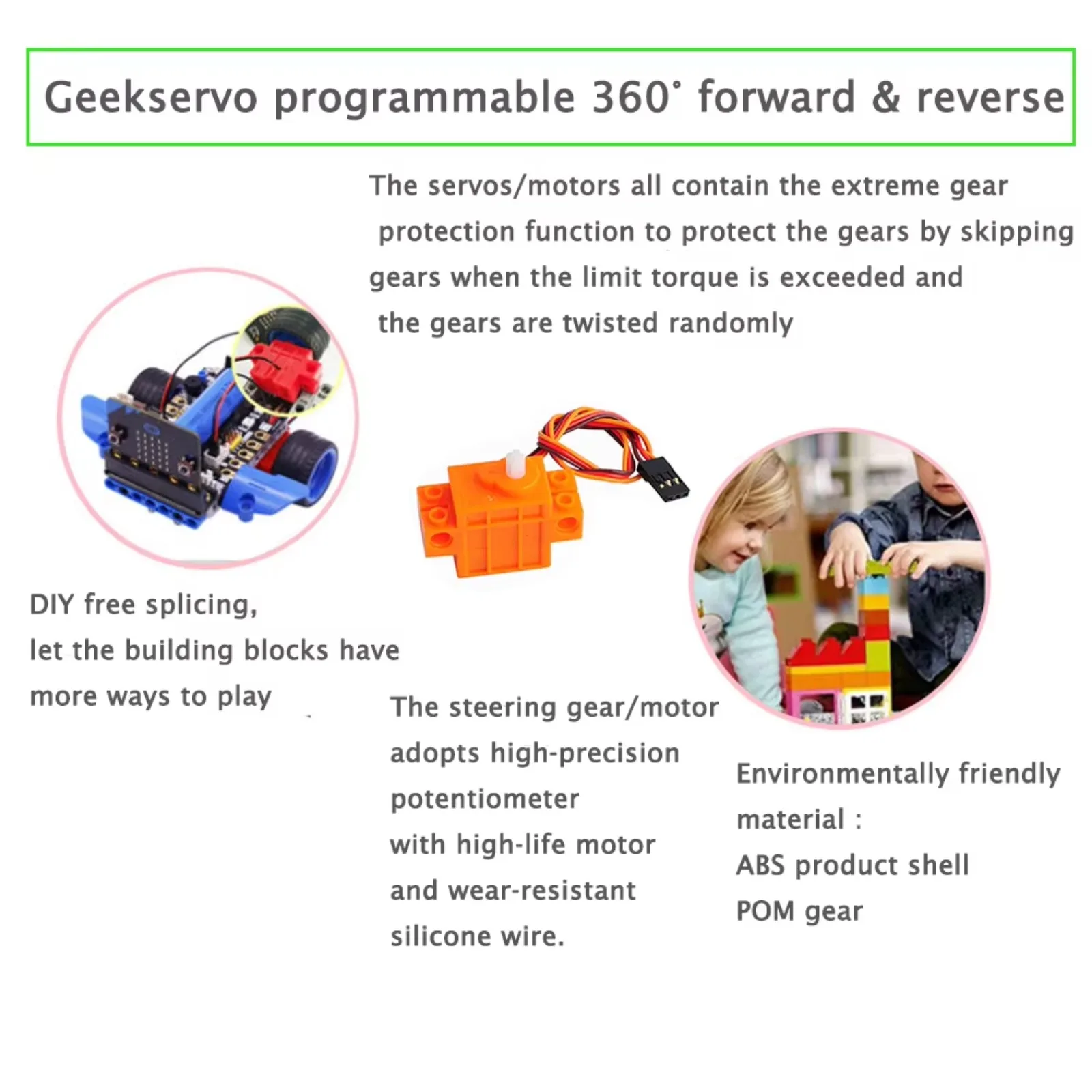 4 Stück Geekservo 360-Grad-Dau – Microbit Robot Bewertung und Preis