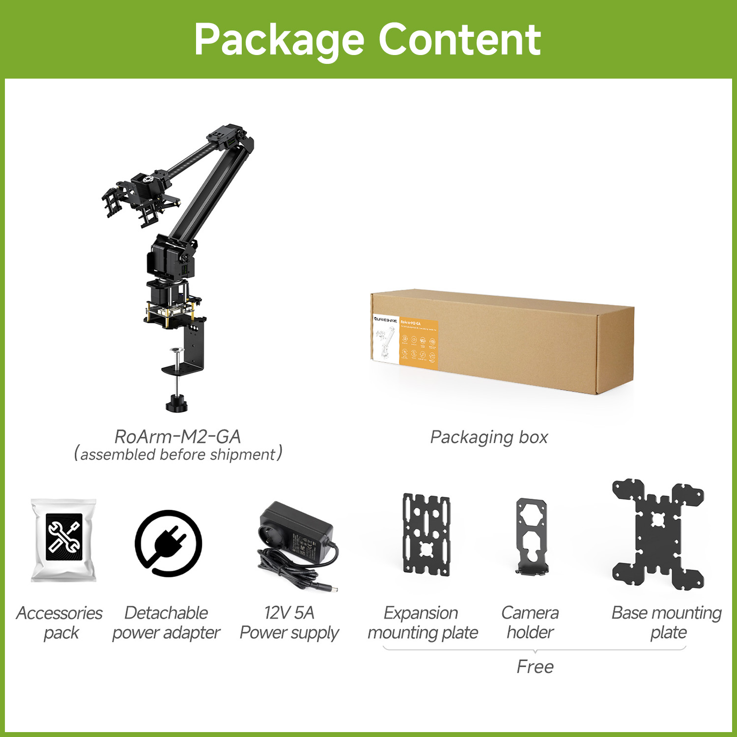 Waveshare 3+1 DOF Hochdrehmome – Servo Kit Bewertung und Preis