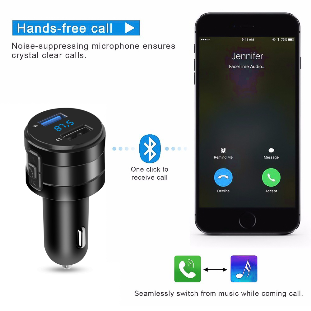 Bluetooth 4.2 FM Sender Auto M – Robot Bluetooth Car Bewertung und Preis