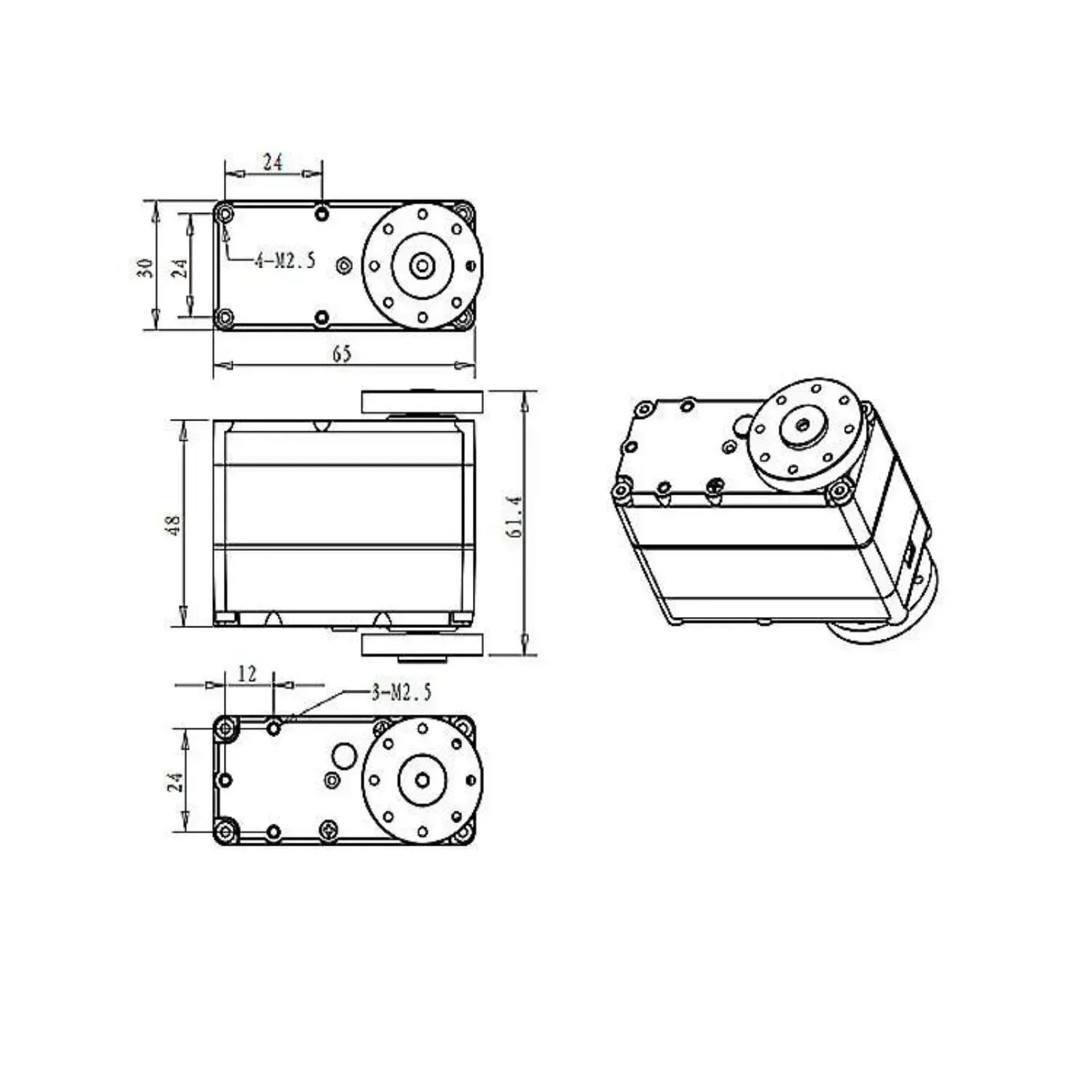 RDS51160 Digital Servo 24V 160 – Servo Bracket Bewertung und Preis