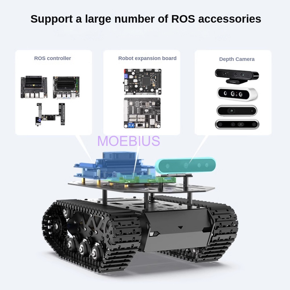 10kg Nutzlast Metall Stoßdämpf – Tracked Robot Chassis Bewertung und Preis