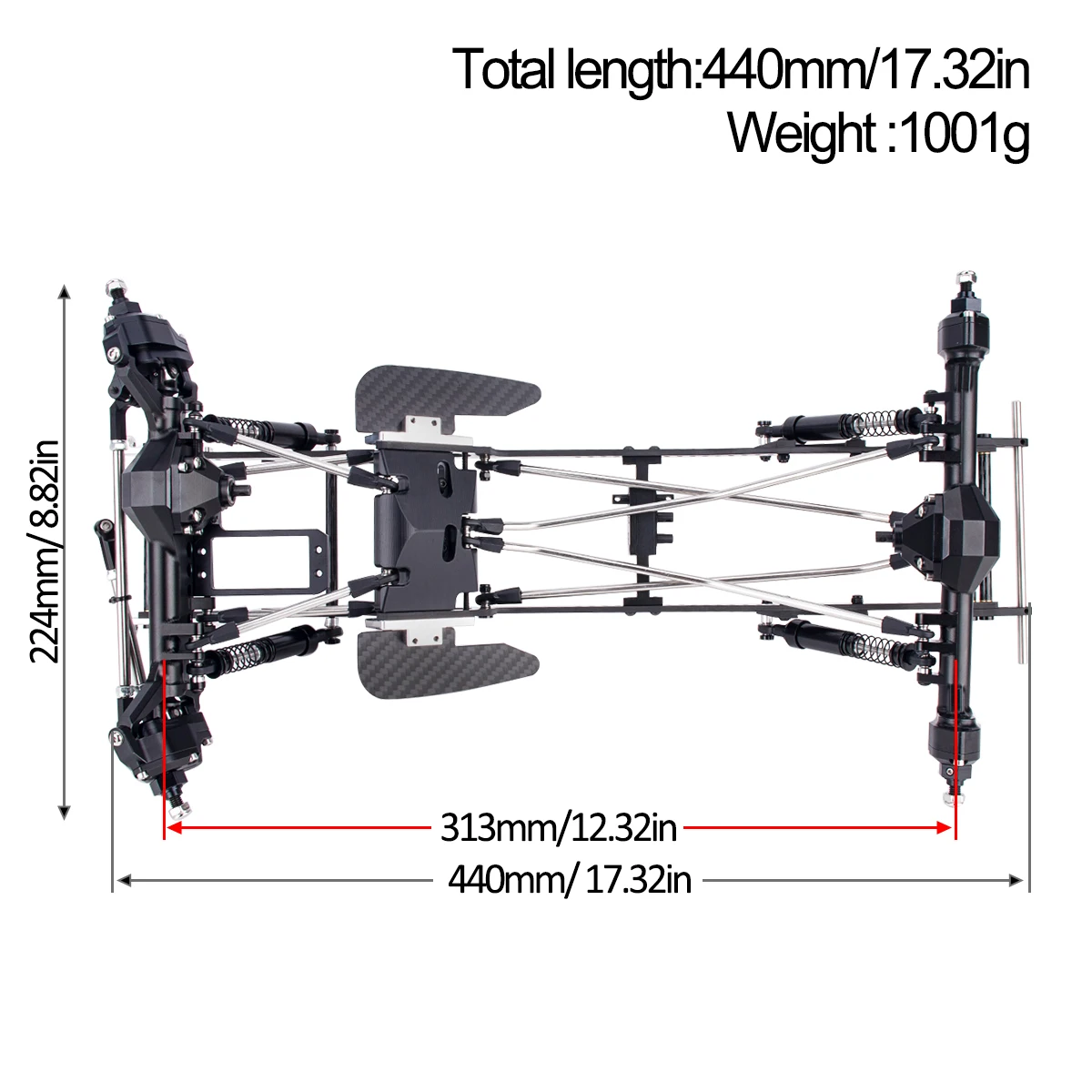 Carbonfaser LCG Chassis-Kit mi – Servo Kit Bewertung und Preis