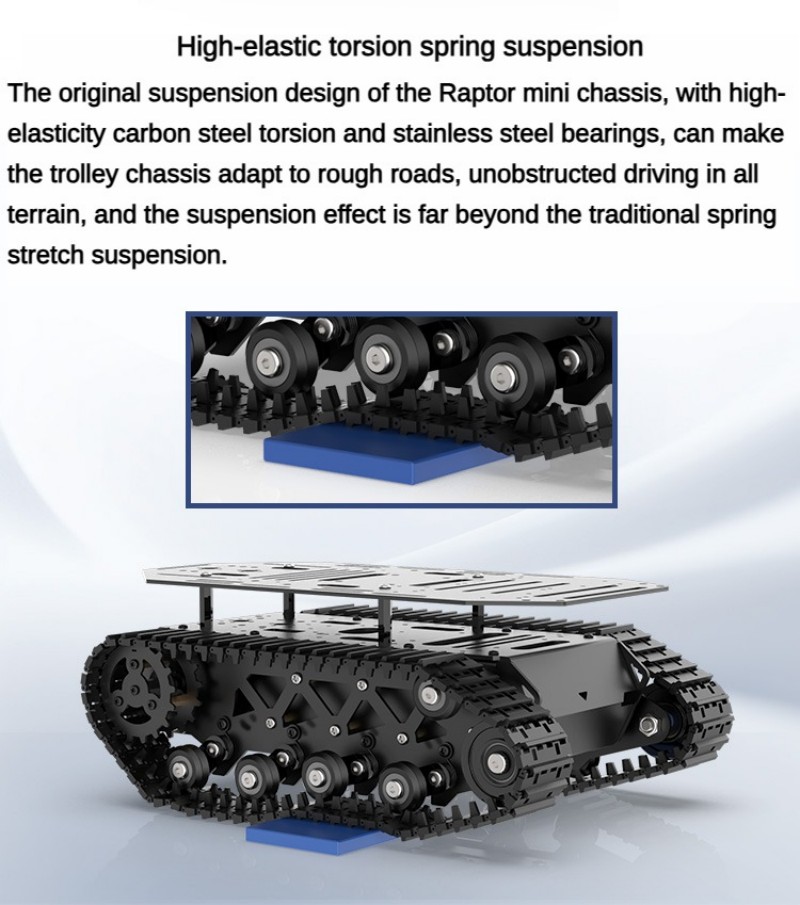RC-Panzer, 10 kg Traglast, sta – Tracked Robot Chassis Bewertung und Preis